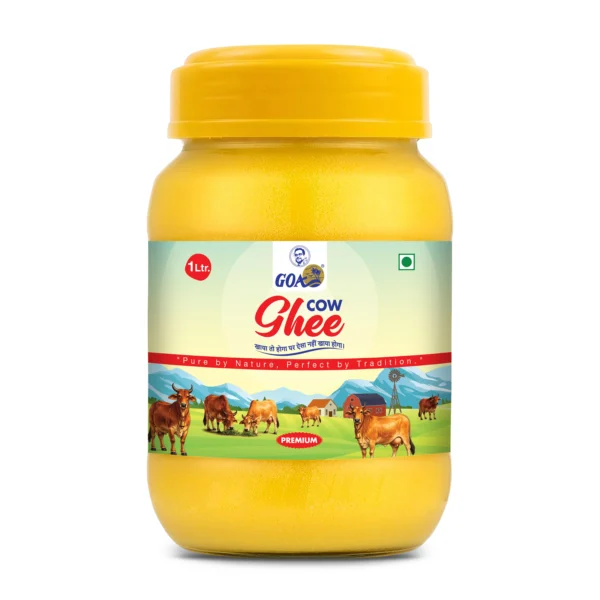 Goa A1 Pure Cow Ghee 1Ltr. - Plastic Bottle