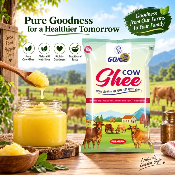 Goa A1 Pure Cow Ghee - Pouch (1Ltr.)