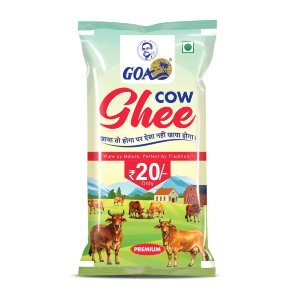 Goa A1 Pure Cow Ghee Pouch (Minimum Order Quantity: 1 Jar (60 Pouches))