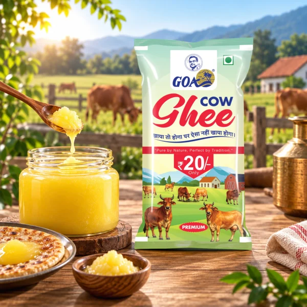 Goa A1 Pure Cow Ghee Pouch (Minimum Order Quantity: 1 Jar (60 Pouches))