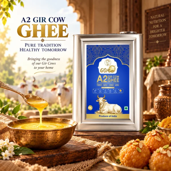 Goa A2 Cow Ghee - 15Kg Tin