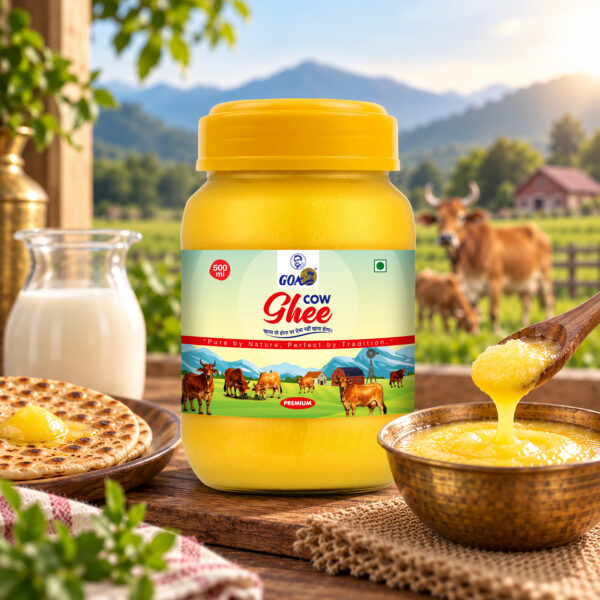 Goa A1 Pure Cow Ghee 500ML - Plastic Bottle