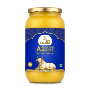 Goa A2 Cow Ghee 1Ltr. - Glass Bottle with Carton Box & Thermocol Packaging